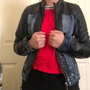 Leather & Denim Jacket